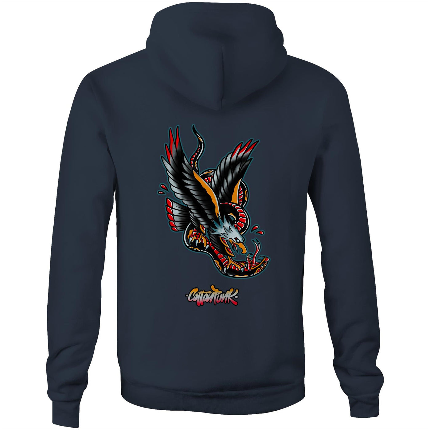 DEATH FROM ABOVE - Mens Pocket Hoodie - BACK PRINT