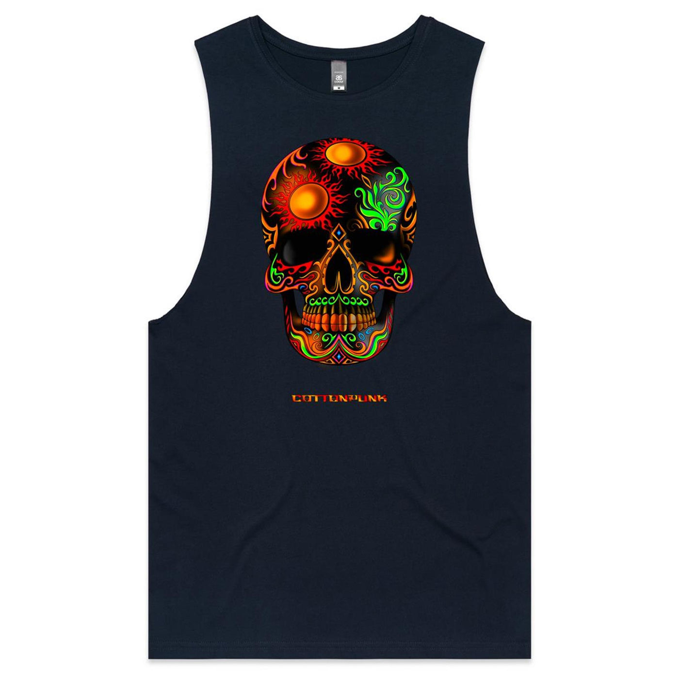 DEATH BY SUNSET - Mens Sleeveless T-Shirt - FRONT PRINT