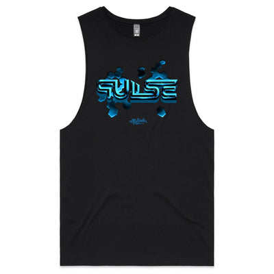 PULSE - Mens Sleeveless T-Shirt - FRONT PRINT