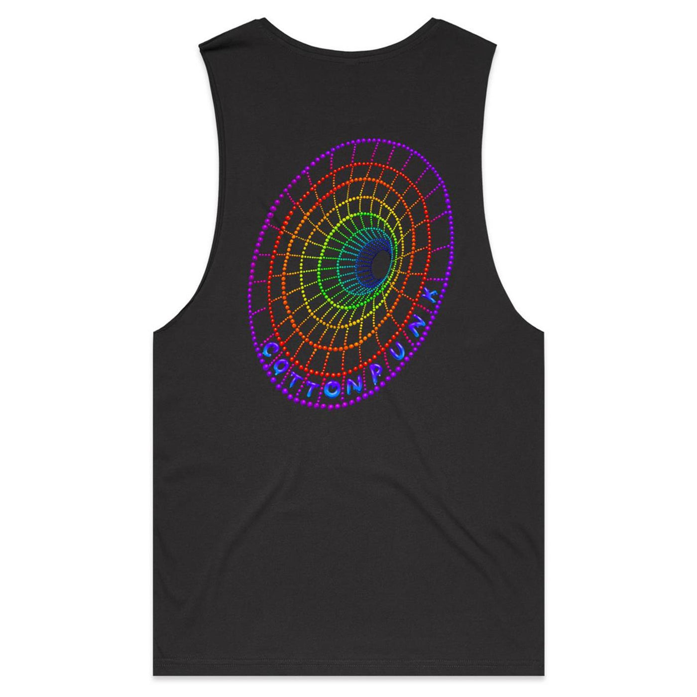 DOWN THE HOLE - Mens Sleeveless T-Shirt - BACK PRINT