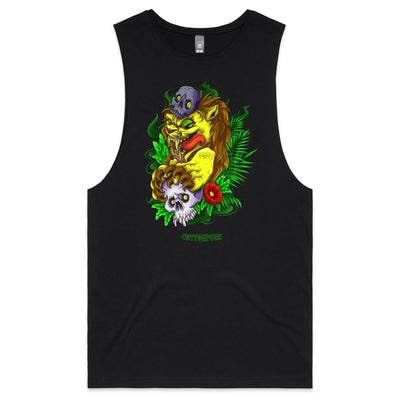 LION - Mens Sleeveless T-Shirt - FRONT PRINT