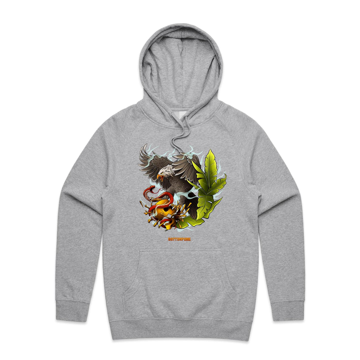 EAGLE - Mens Pocket Hoodie - FRONT PRINT