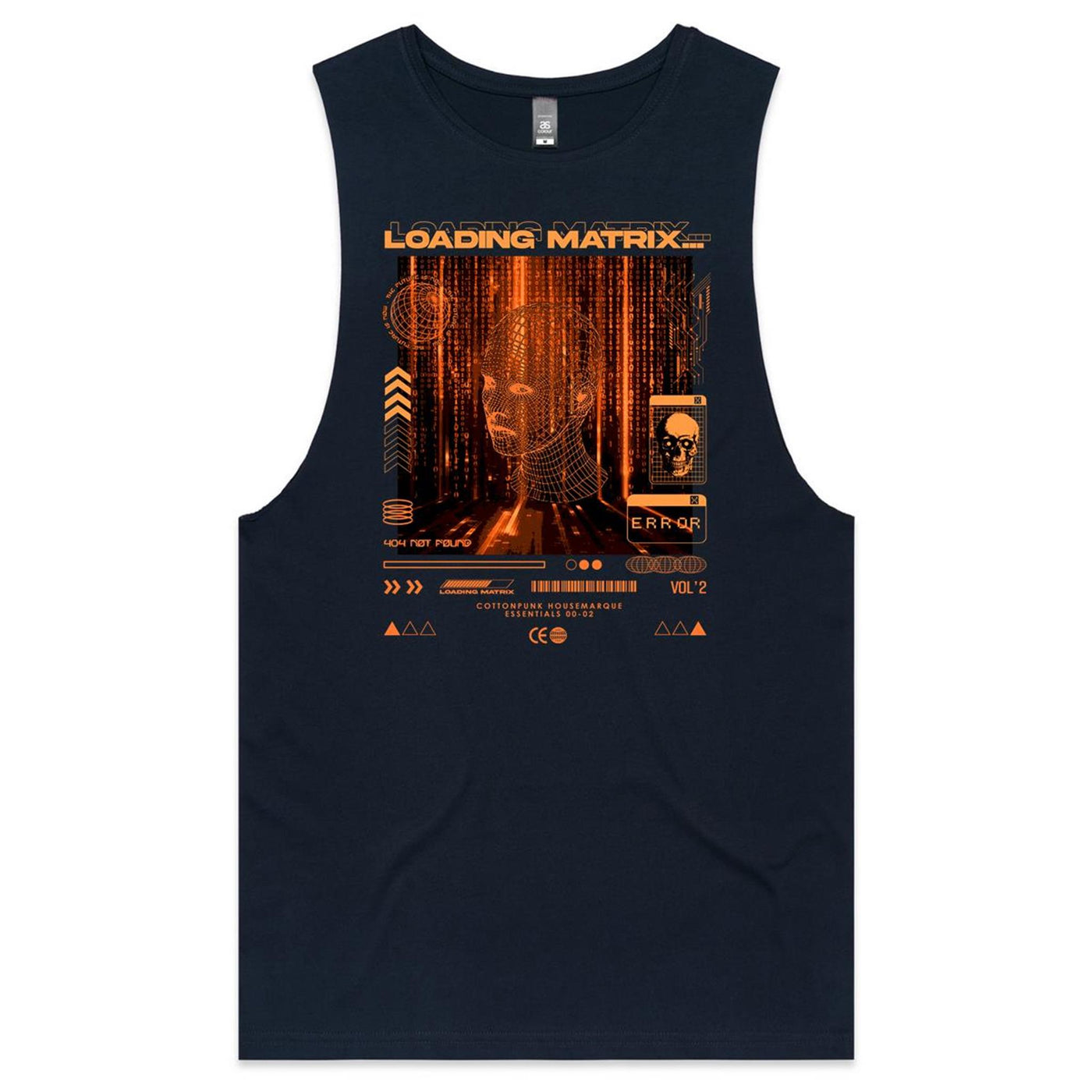 LOADING MATRIX 2 - Mens Sleeveless T-Shirt - FRONT PRINT