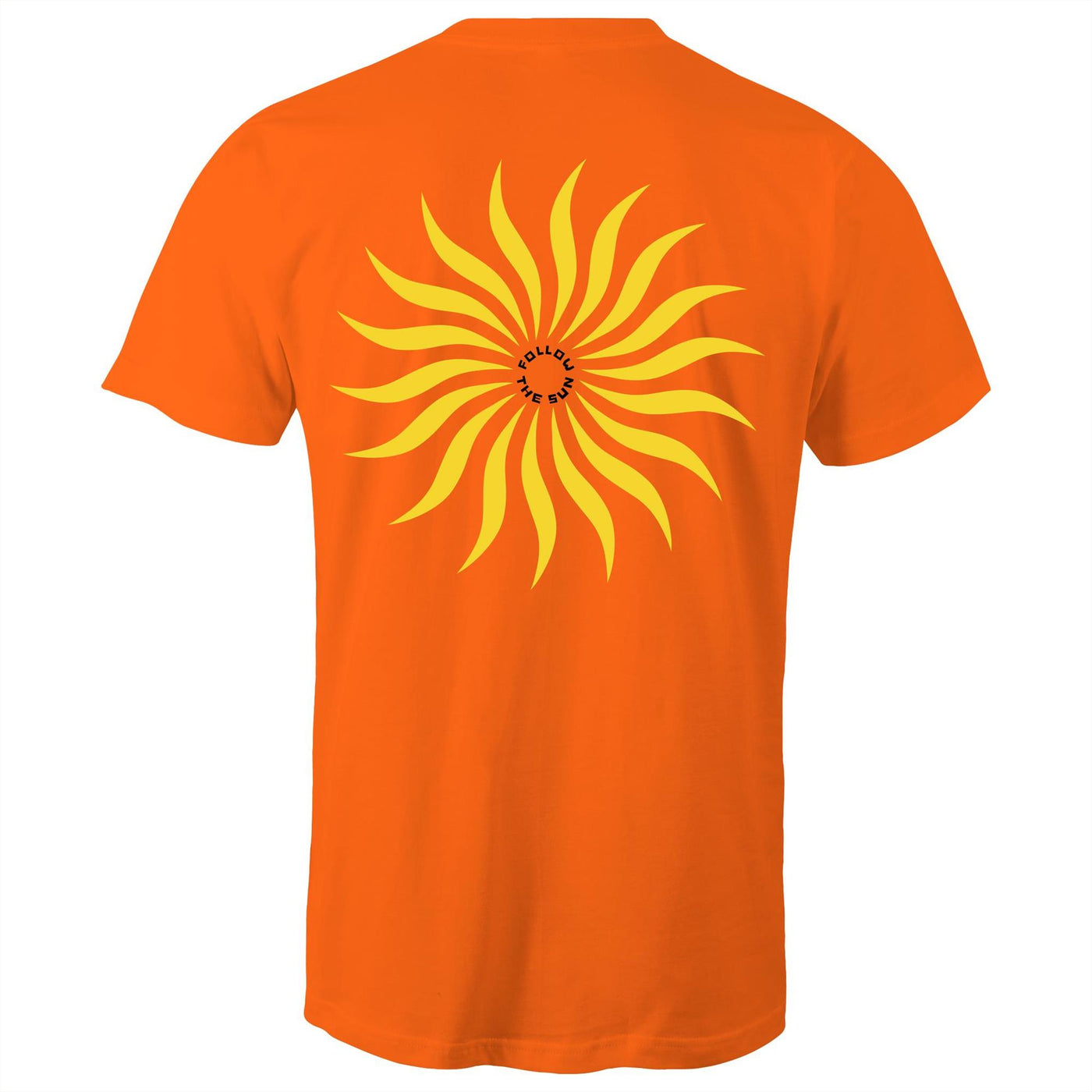 FOLLOW THE SUN II - Mens T-Shirt - BACK PRINT