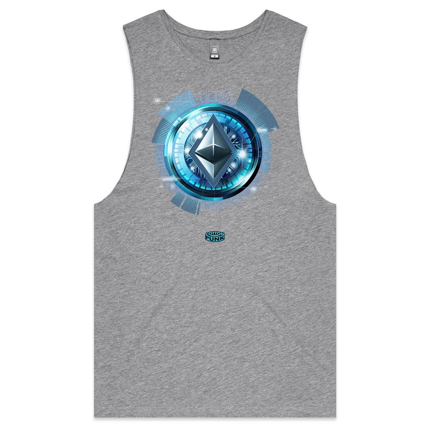 ETHEREUM - Mens Sleeveless T-Shirt - FRONT PRINT