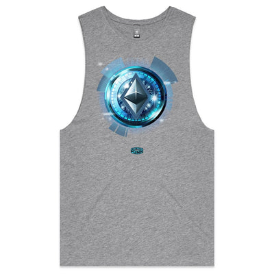 ETHEREUM - Mens Sleeveless T-Shirt - FRONT PRINT