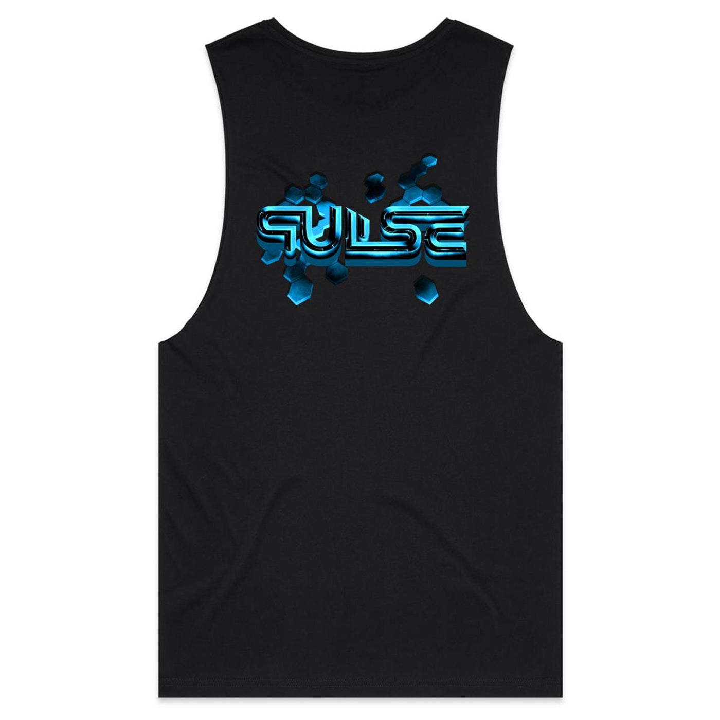 PULSE - Mens Sleeveless T-Shirt - BACK PRINT