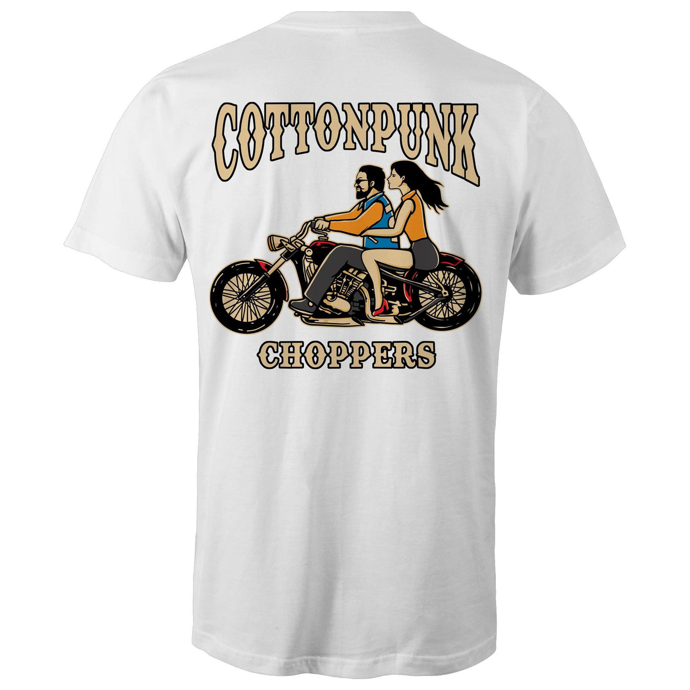 COTTONPUNK CHOPPERS - Mens T-Shirt - BACK PRINT