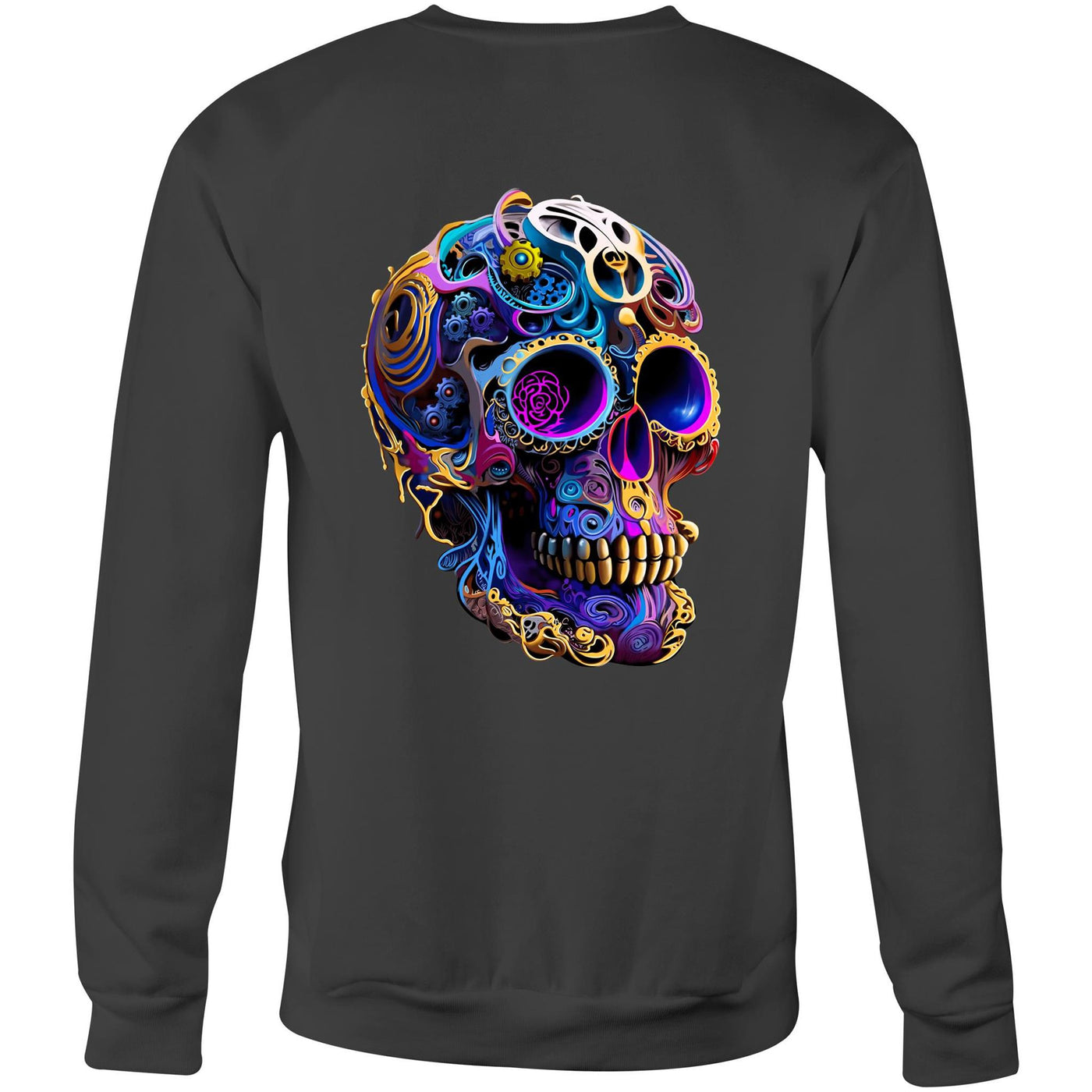 GEARS OF TIME - Mens Sweatshirt - BACK PRINT