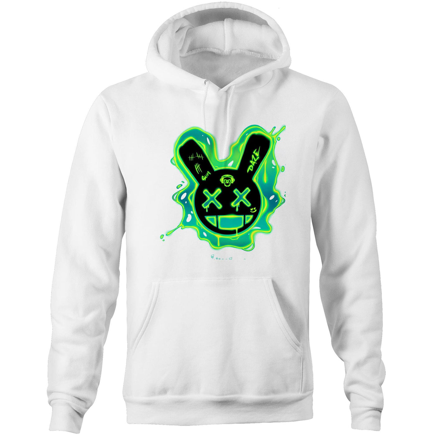 SUNDAZE (G) - Mens Pocket Hoodie - FRONT PRINT