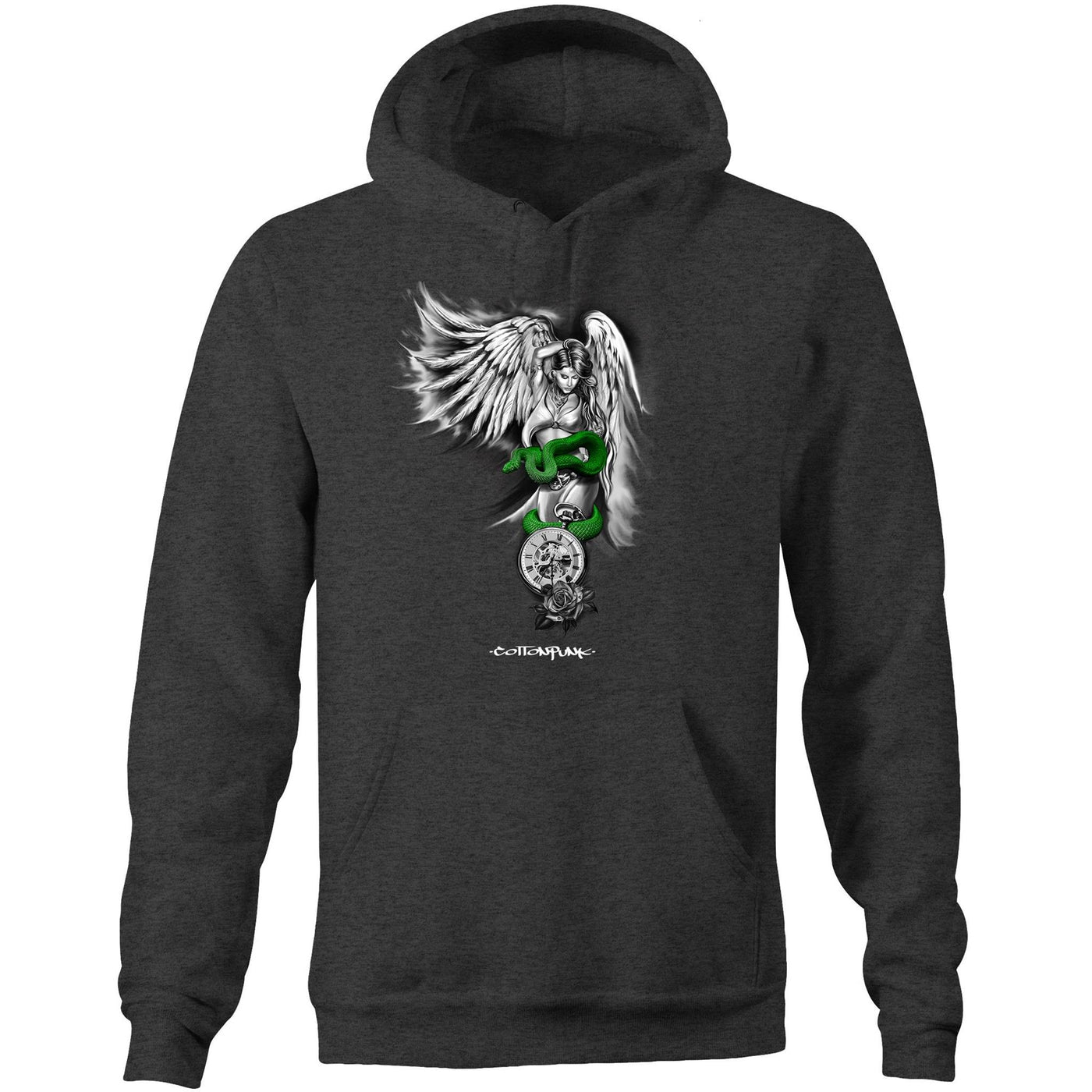 SINFUL BEAUTY - Mens Pocket Hoodie - FRONT PRINT