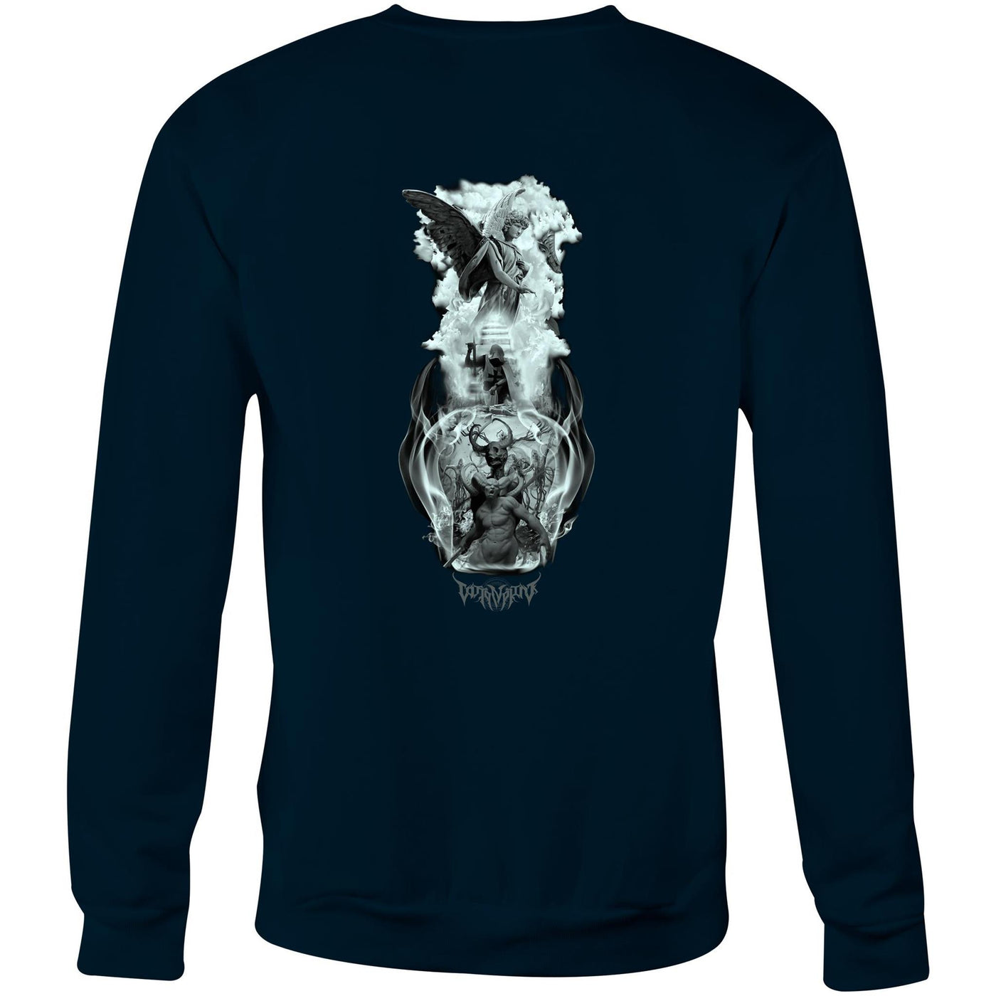 BETWEEN HEAVEN & HELL - Mens Sweatshirt - BACK PRINT