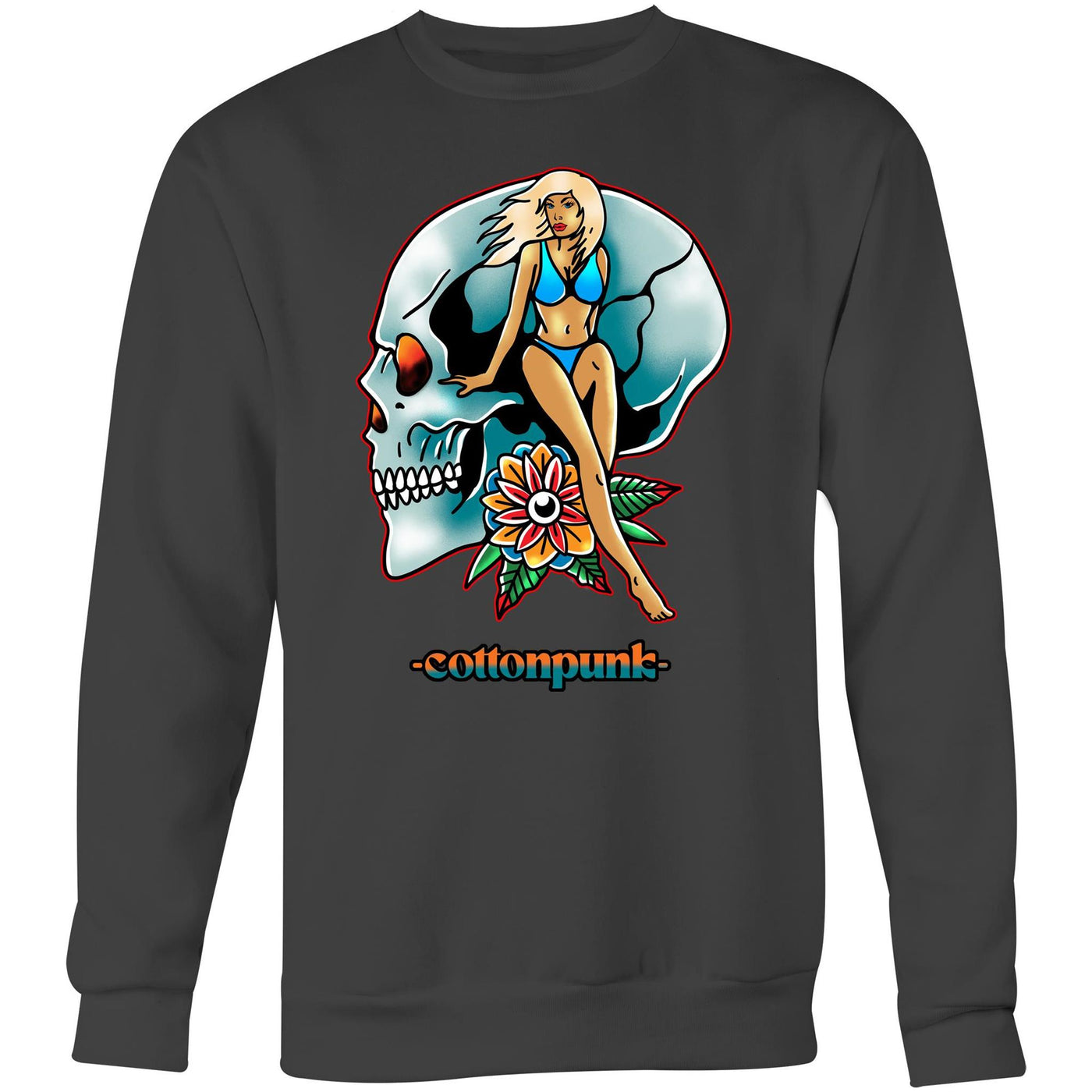 NEVER R.I.P - Mens Sweatshirt - FRONT PRINT