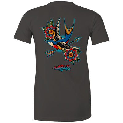 BIRD OF PREY (W) - Womens T-Shirt - BACK PRINT