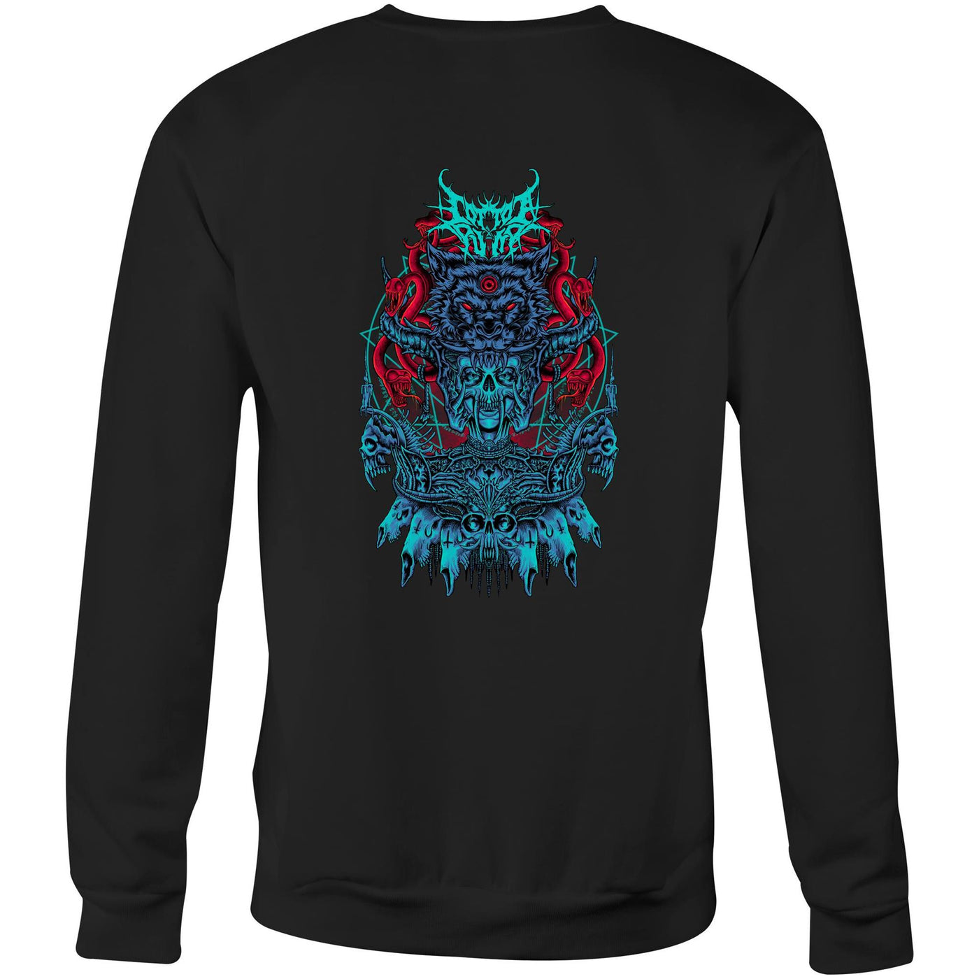 ALMOST HUMAN III - Mens Sweatshirt - BACK PRINT