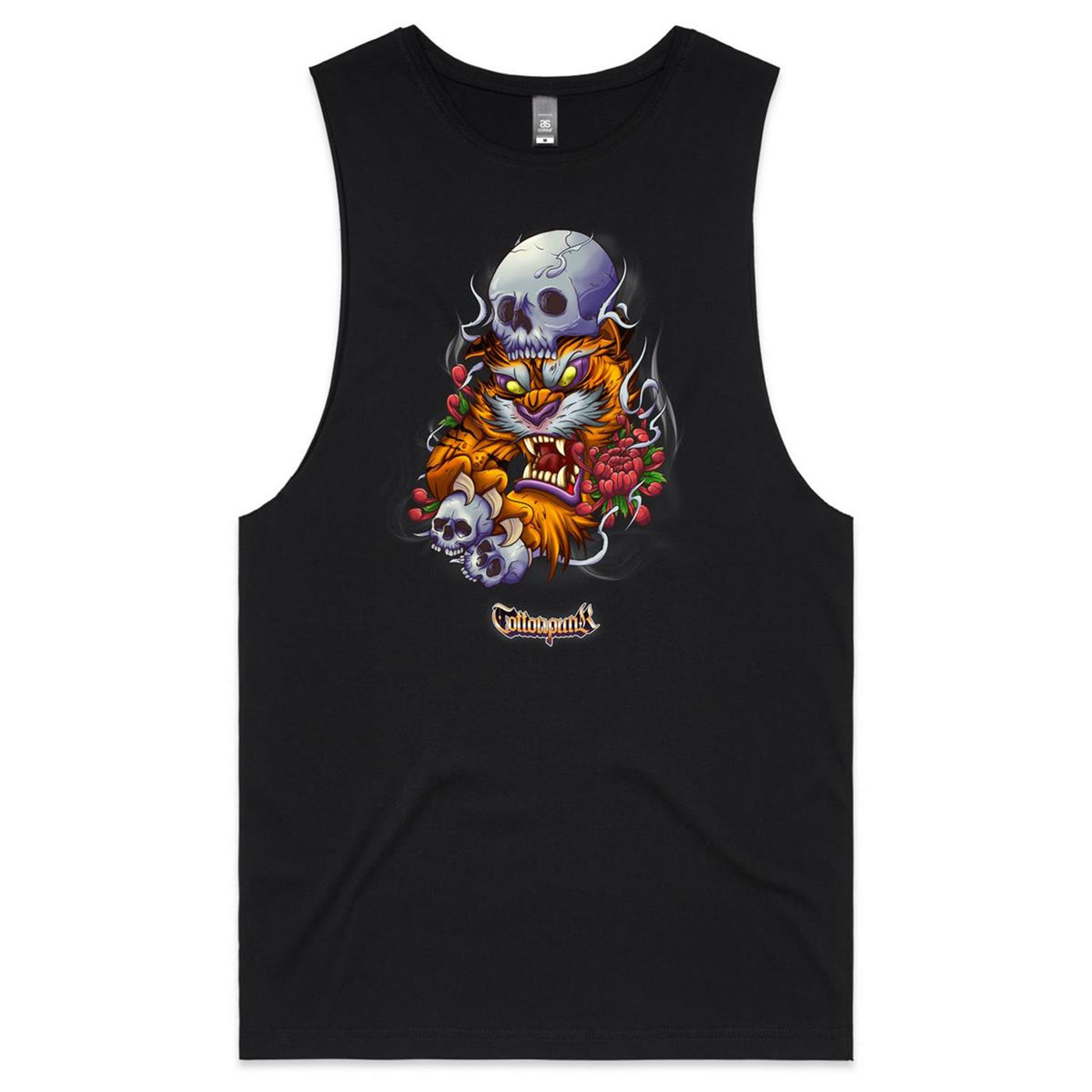 TIGER - Mens Sleeveless T-Shirt - FRONT PRINT