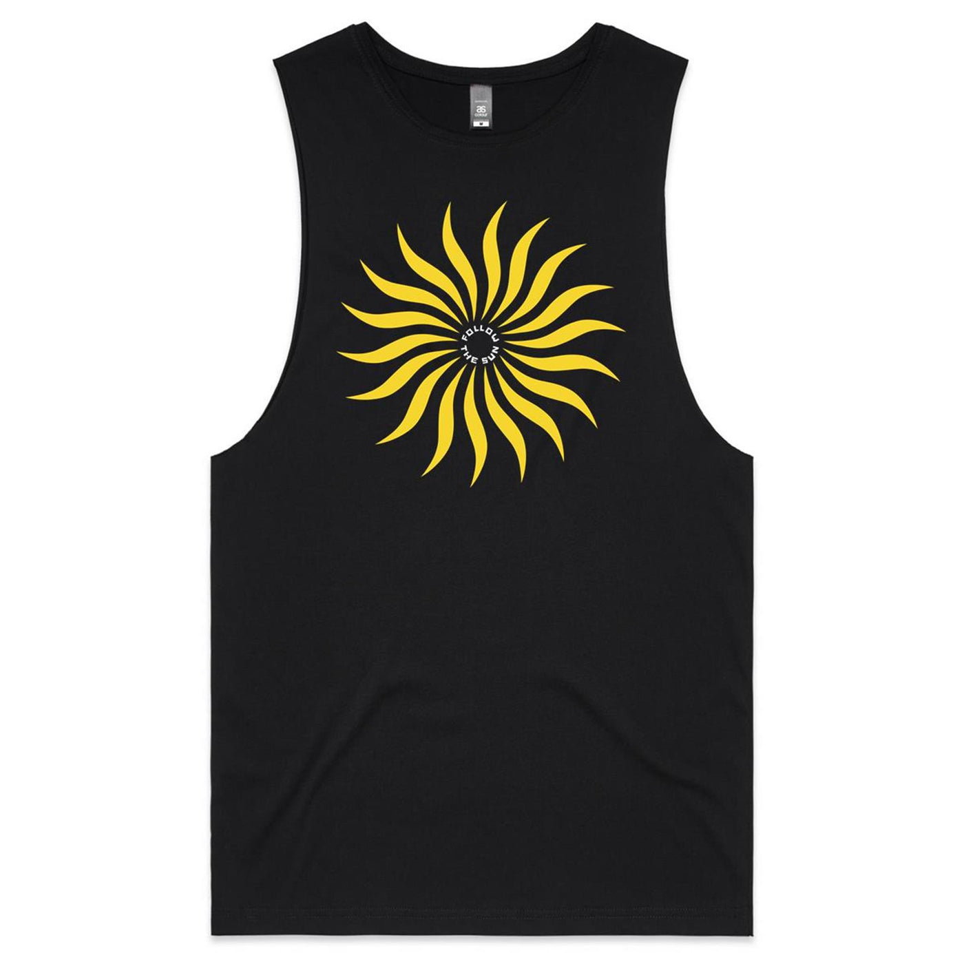 FOLLOW THE SUN II - Mens Sleeveless T-Shirt - FRONT PRINT