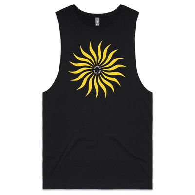 FOLLOW THE SUN II - Mens Sleeveless T-Shirt - FRONT PRINT