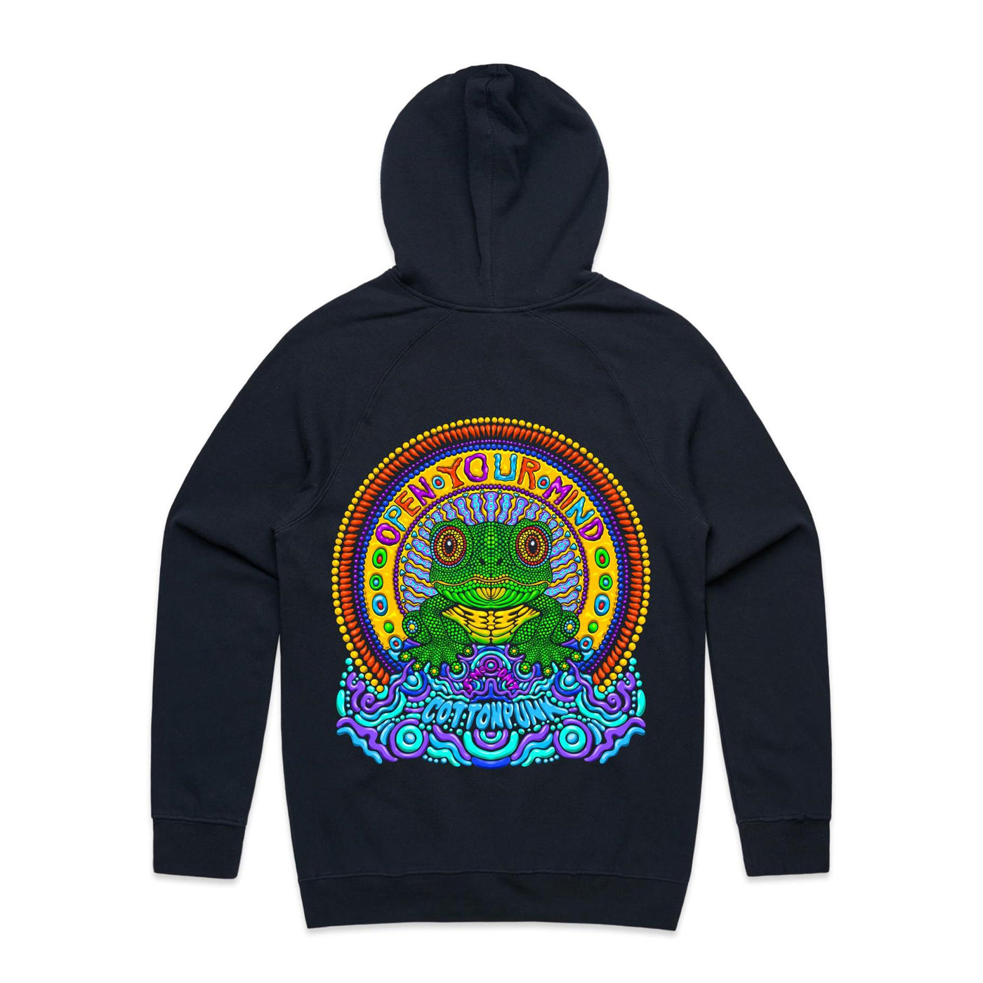 OPEN YOUR MIND - Mens Pocket Hoodie - BACK PRINT