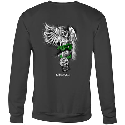 SINFUL BEAUTY - Mens Sweatshirt - BACK PRINT