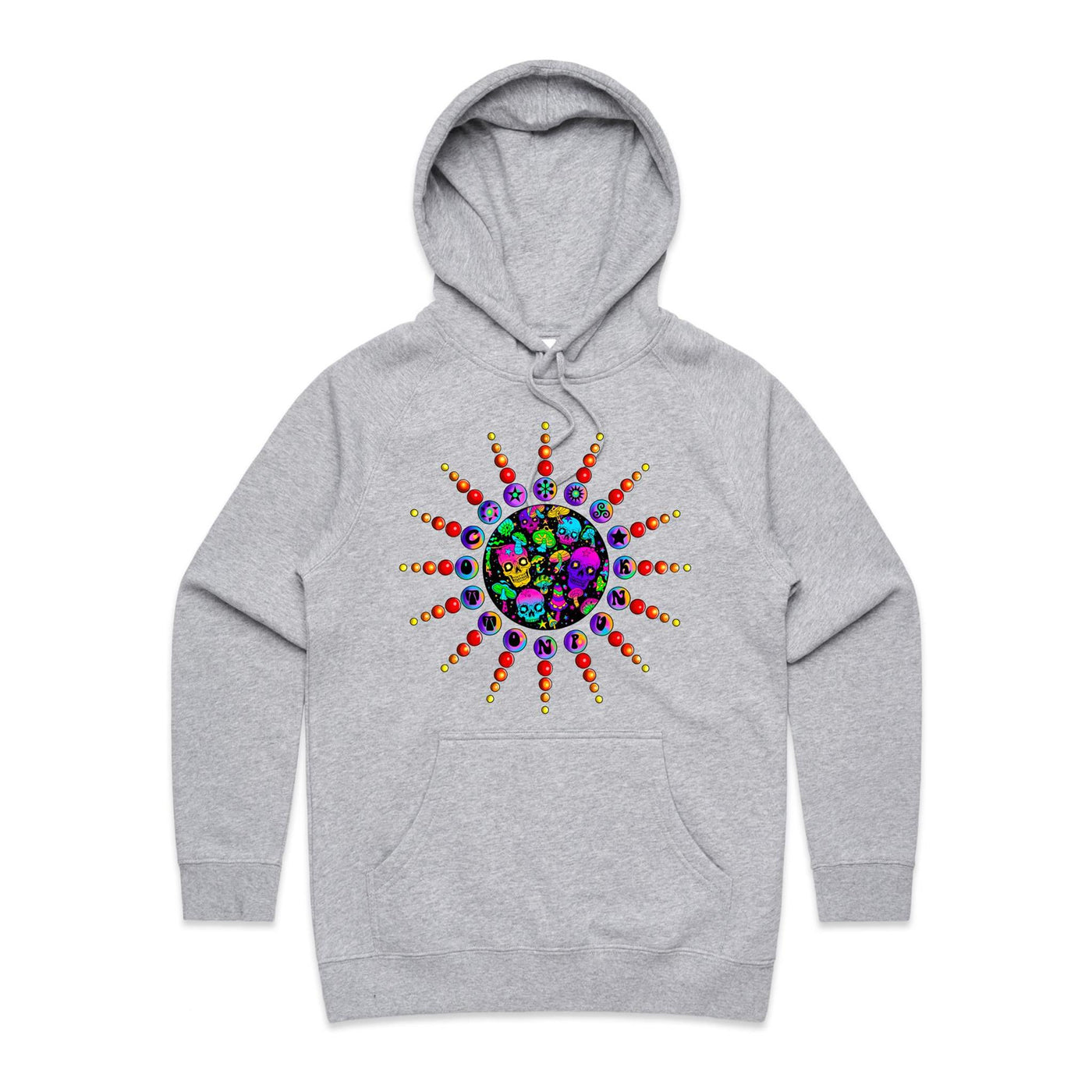 EUPHORIA (W) - Womens Pocket Hoodie - FRONT PRINT