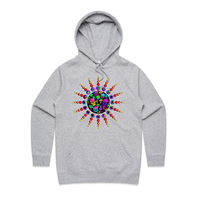 EUPHORIA (W) - Womens Pocket Hoodie - FRONT PRINT