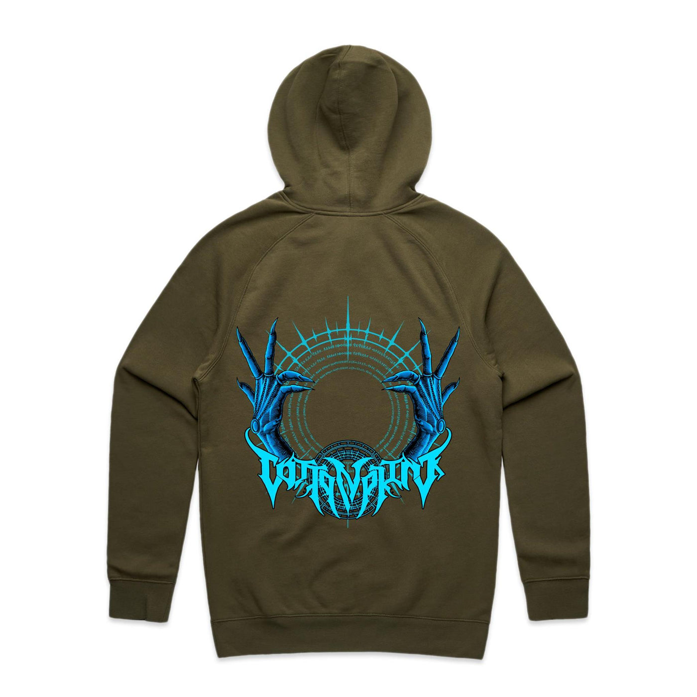 RISING - Mens Pocket Hoodie - BACK PRINT