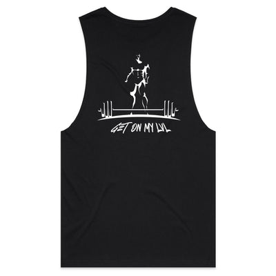 GET ON MY LVL - Mens Sleeveless T-Shirt - BACK PRINT