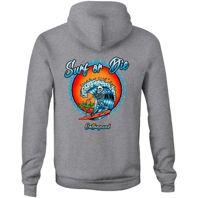 DYING FOR A SURF - Mens Pocket Hoodie - BACK PRINT