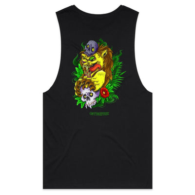 LION - Mens Sleeveless T-Shirt - BACK PRINT