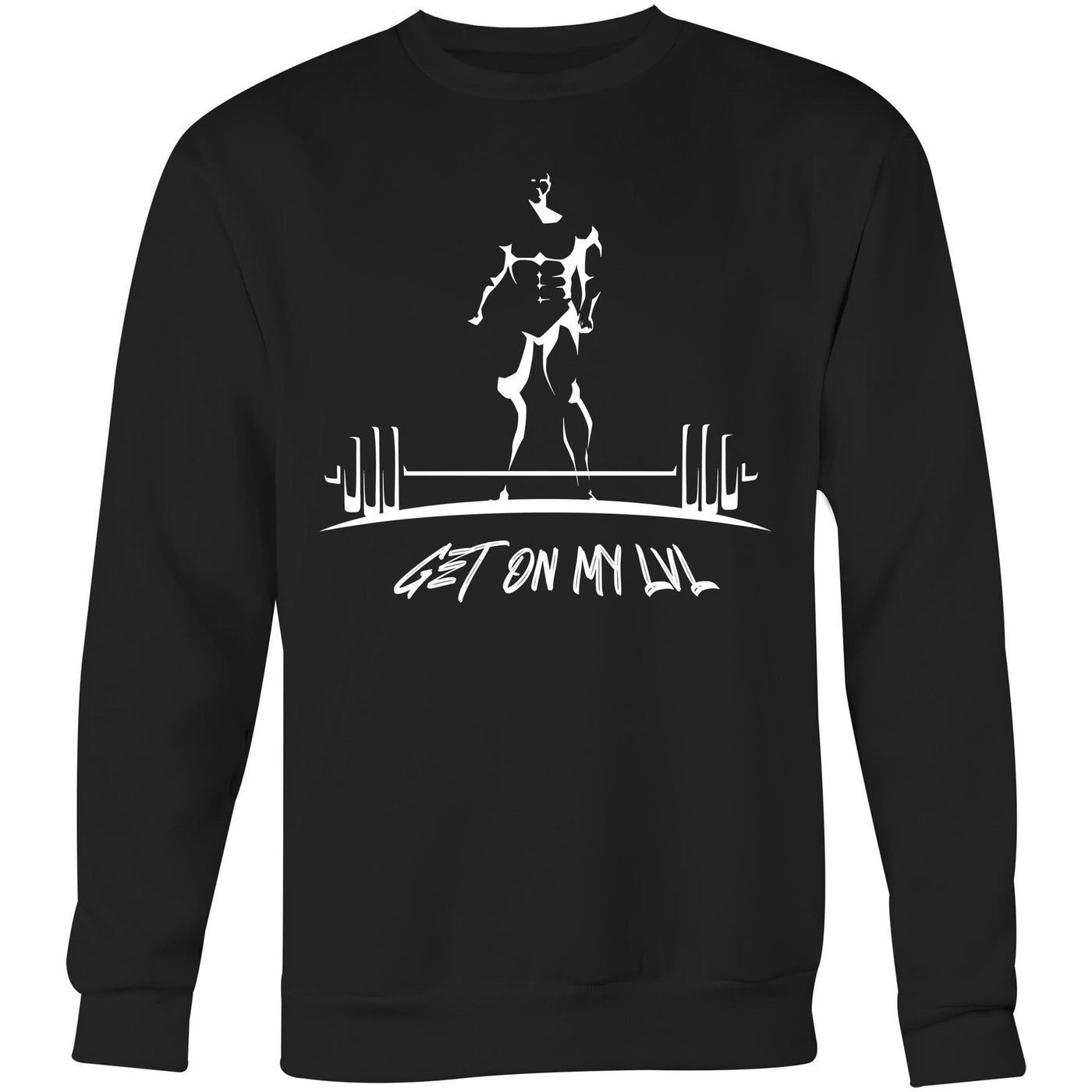 GET ON MY LVL - Mens Sweatshirt - FRONT PRINT