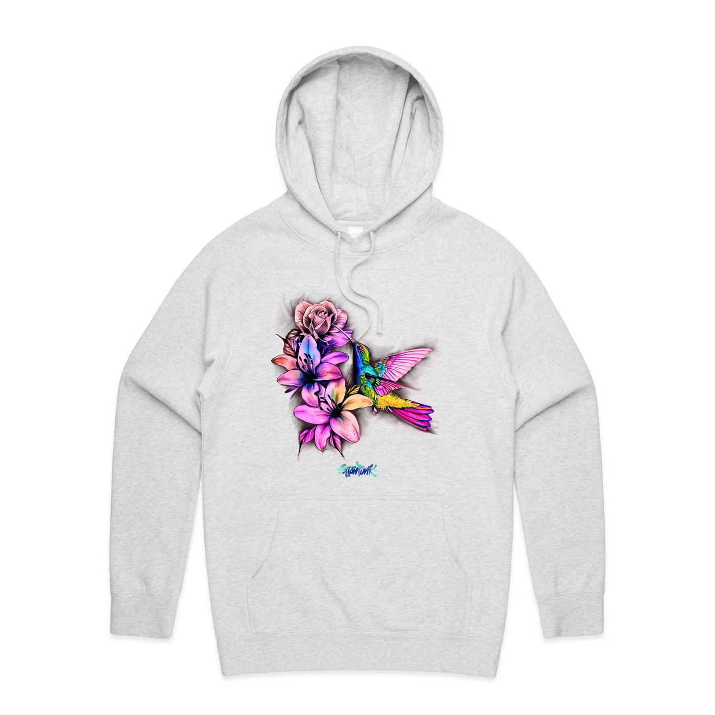 HUMMINGBIRD - Womens Pocket Hoodie - FRONT PRINT