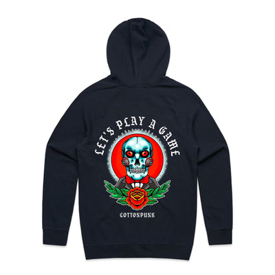 LET'S PLAY A GAME - Mens Pocket Hoodie - BACK PRINT