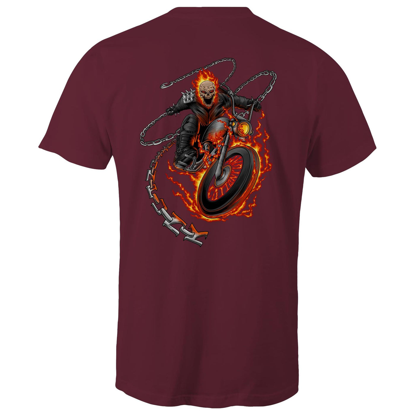 DEATH RIDER - Mens T-Shirt - BACK PRINT