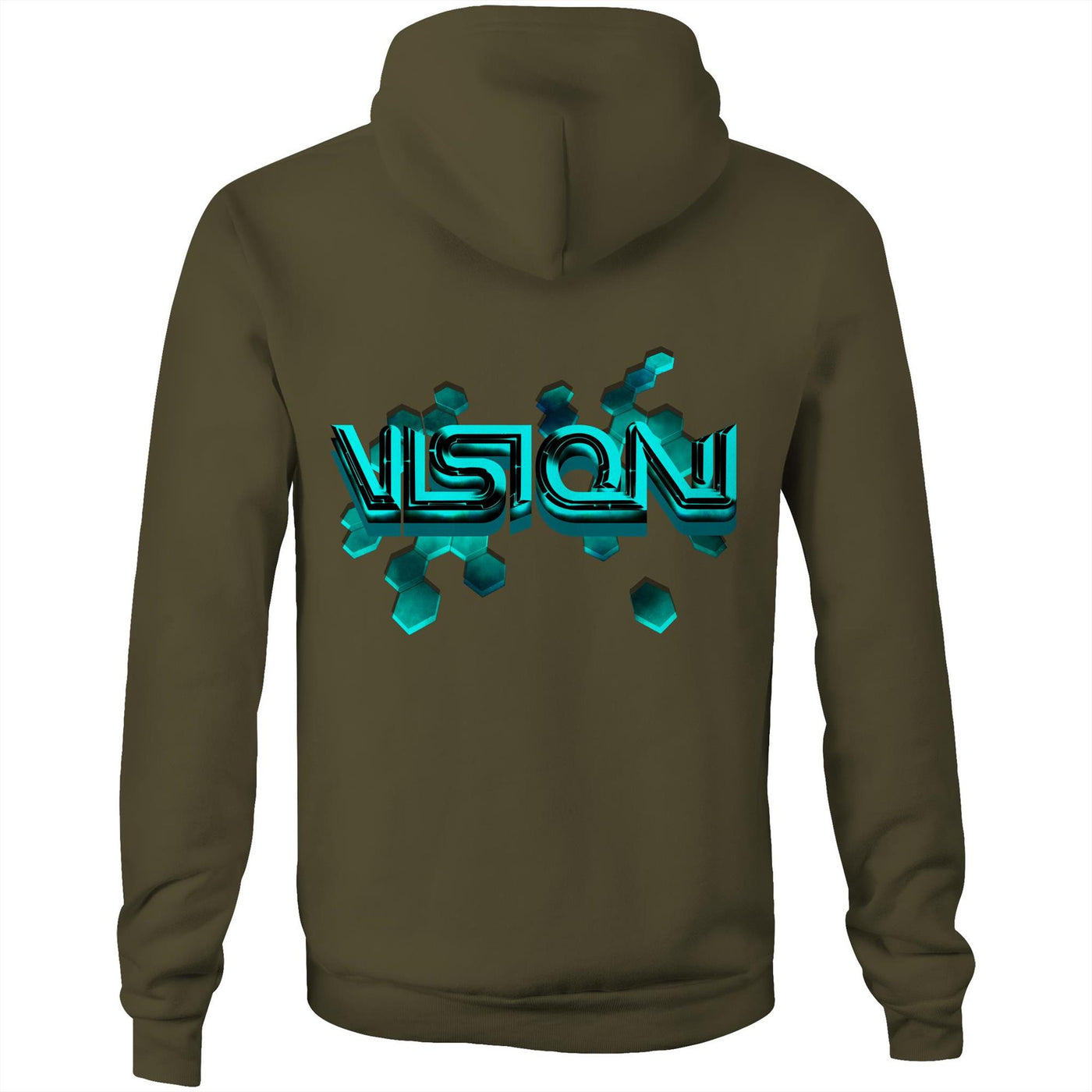 VISION - Mens Pocket Hoodie - BACK PRINT