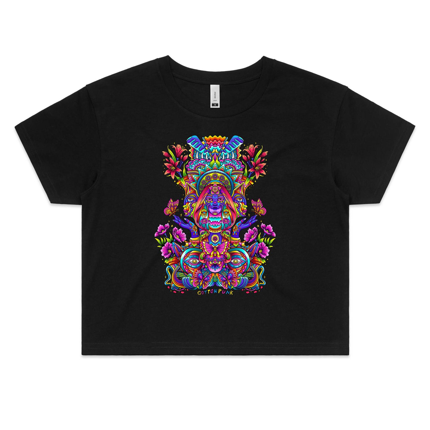 EGO TRIP - Womens Crop T-Shirt - FRONT PRINT