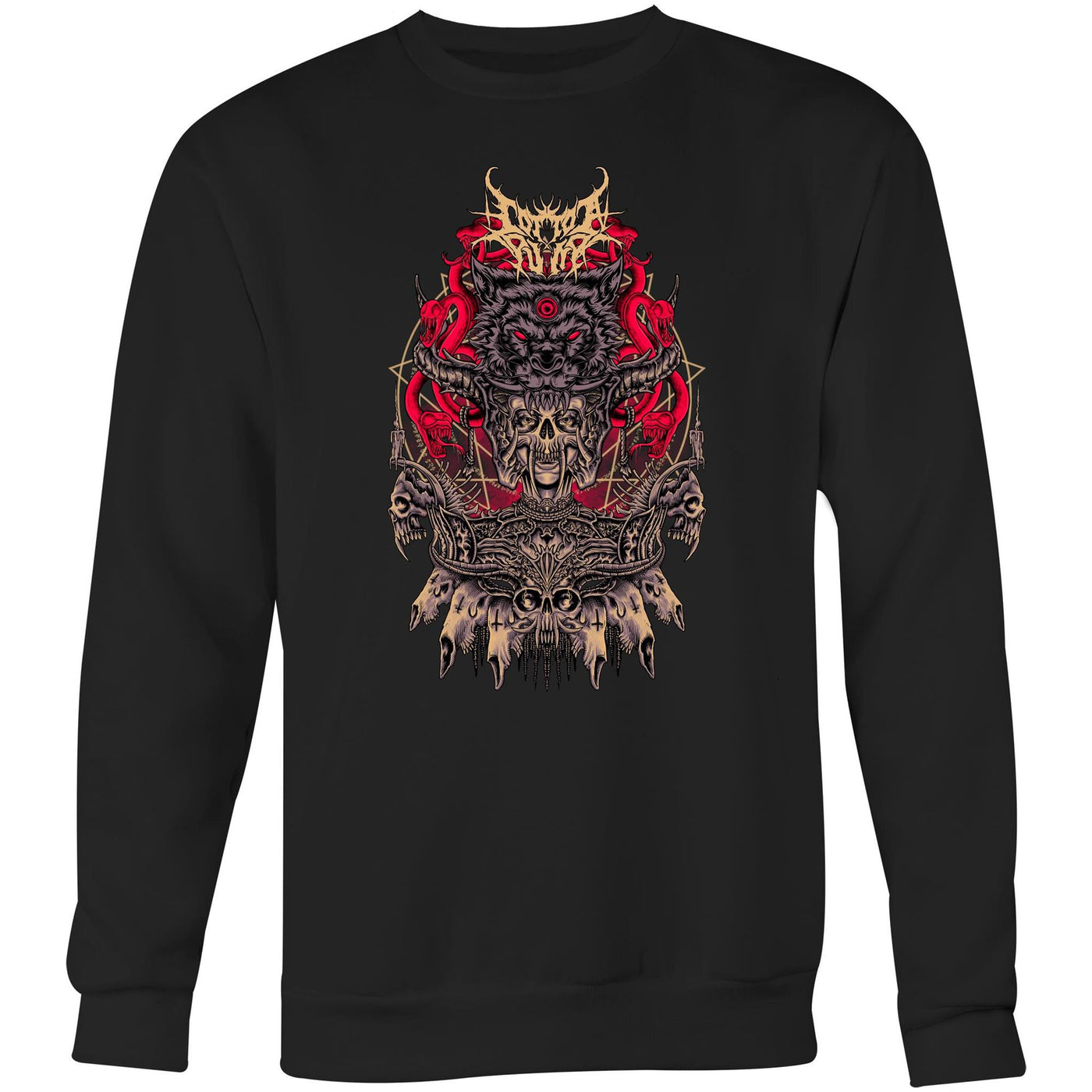 ALMOST HUMAN - Mens Sweatshirt - FRONT PRINT