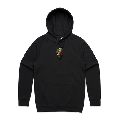 SNAKE (R) - Mens Pocket Hoodie - BACK PRINT