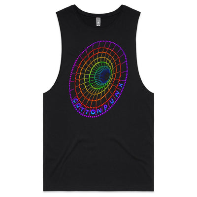 OPEN YOUR MIND - Mens Sleeveless T-Shirt - FRONT PRINT