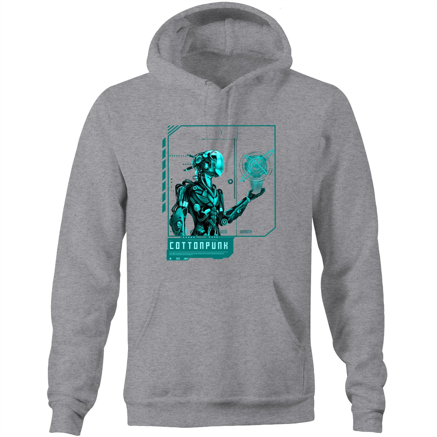 AI CONTROL III - Mens Pocket Hoodie - FRONT PRINT