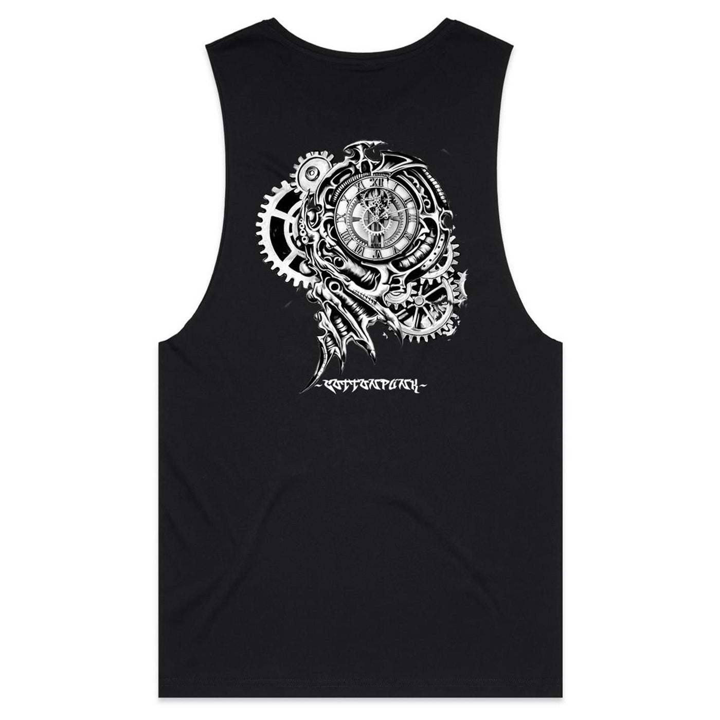 TIME KILLA - Mens Sleeveless T-Shirt - BACK PRINT