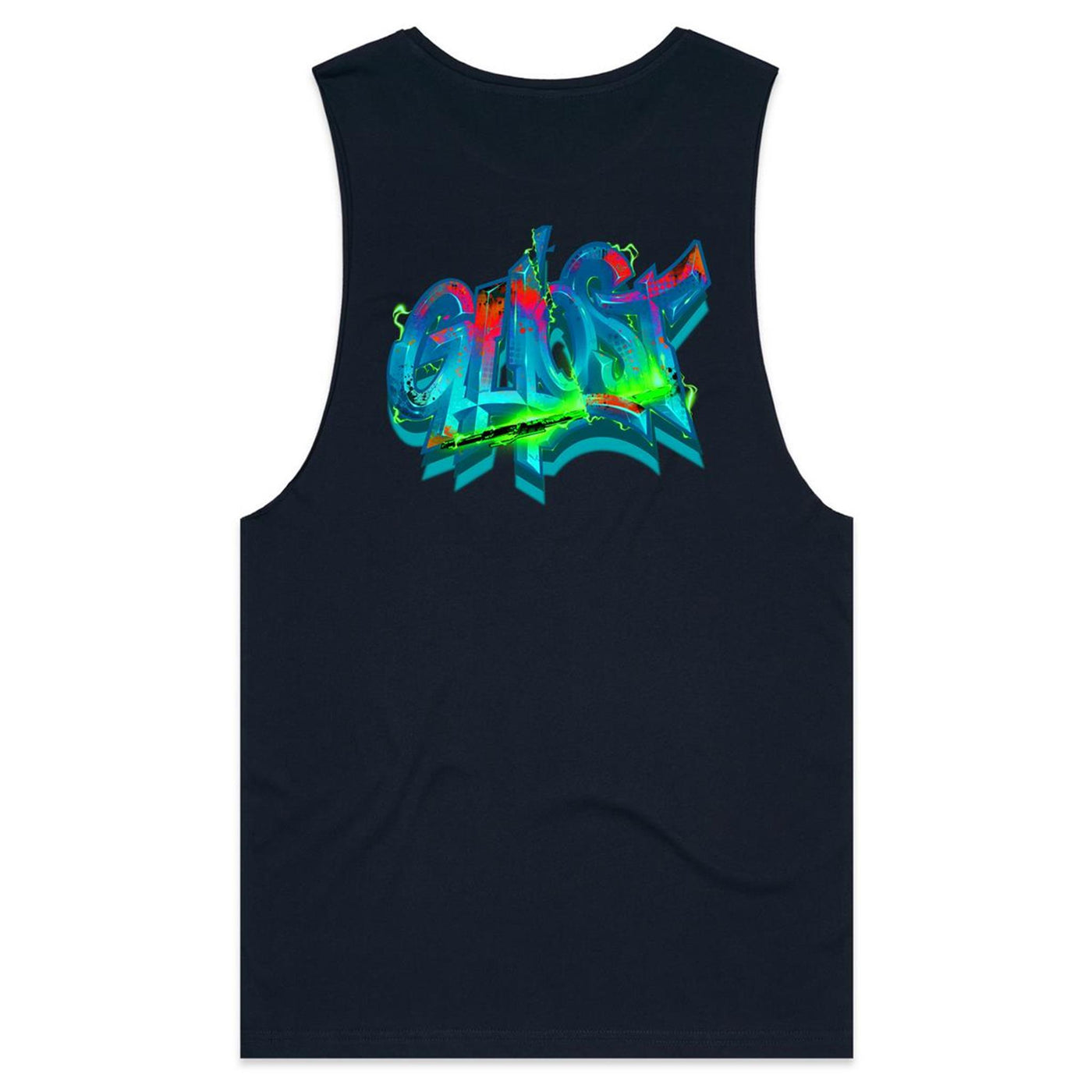 GHOST - Mens Sleeveless T-Shirt - BACK PRINT