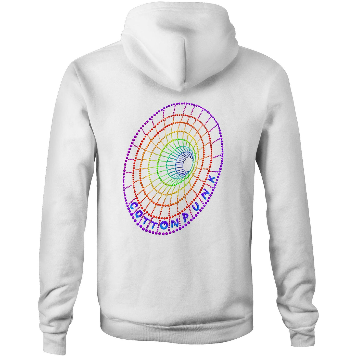 DOWN THE HOLE - Mens Pocket Hoodie - BACK PRINT