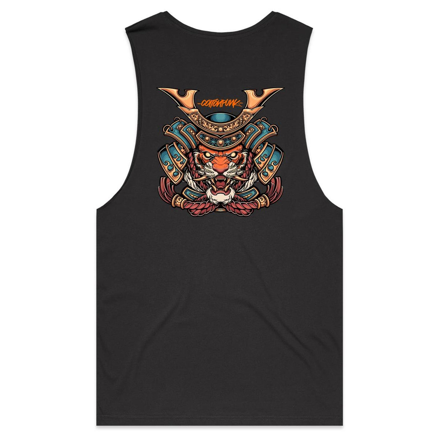 SPIRIT TIGER - Mens Sleeveless T-Shirt - BACK PRINT