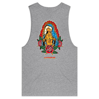 PRAY FOR BETTER TIMES - Mens Sleeveless T-Shirt - BACK PRINT