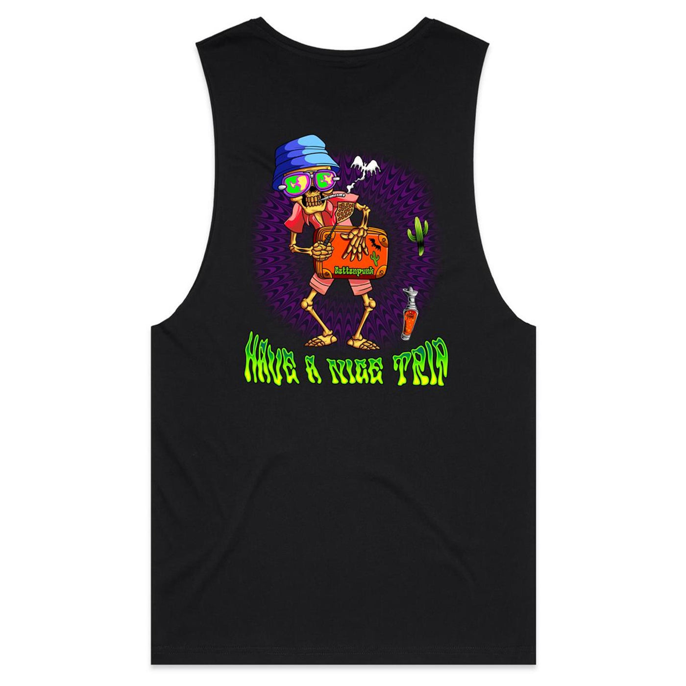 HAVE A NICE TRIP 2 - Mens Sleeveless T-Shirt - BACK PRINT