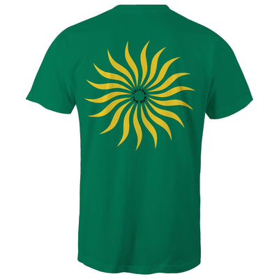 FOLLOW THE SUN II - Mens T-Shirt - BACK PRINT