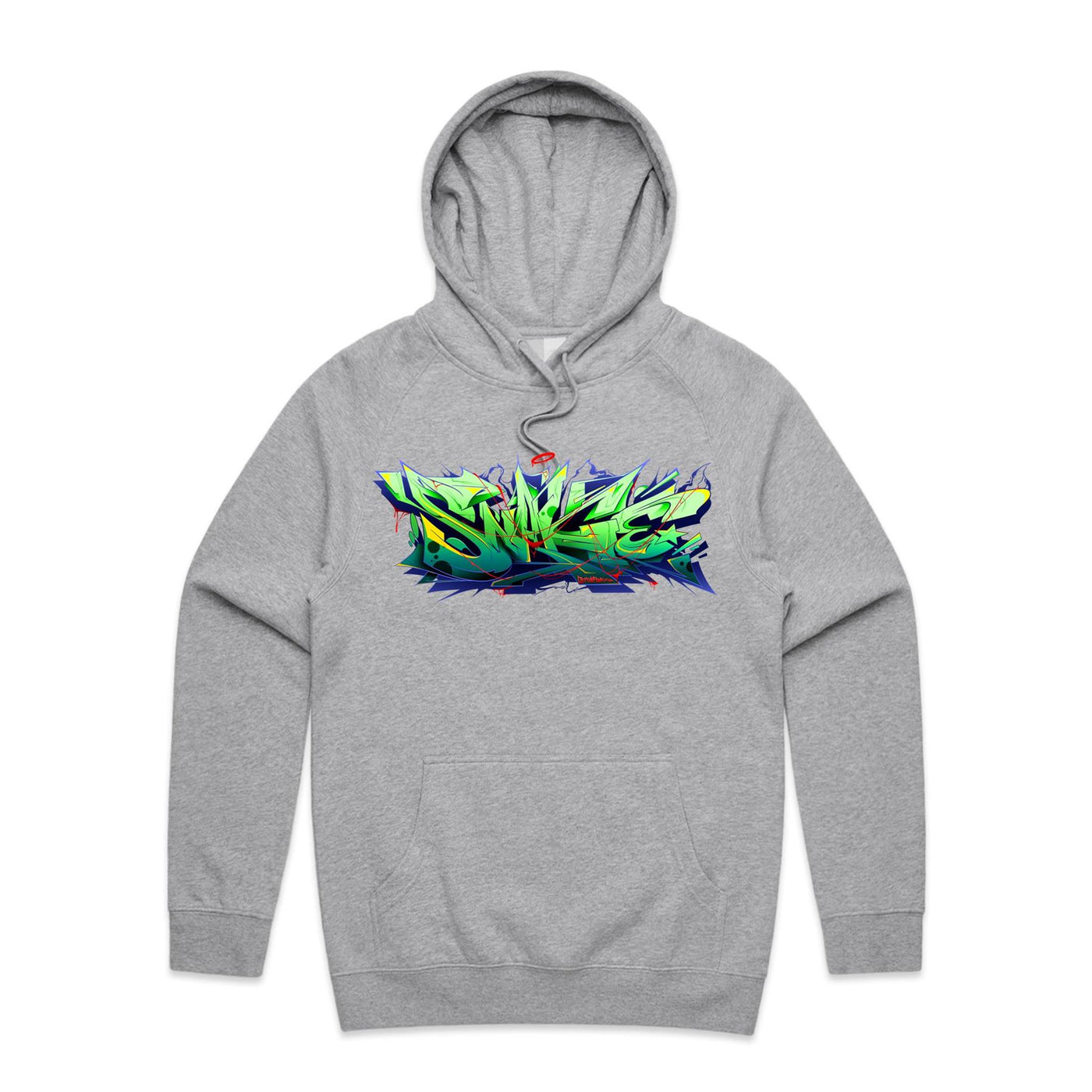 SNAKE (R) - Mens Pocket Hoodie - FRONT PRINT