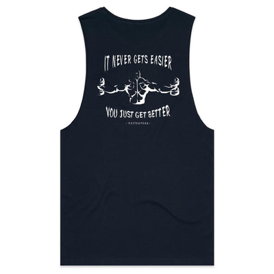 IT NEVER GETS EASIER - Mens Sleeveless T-Shirt - BACK PRINT