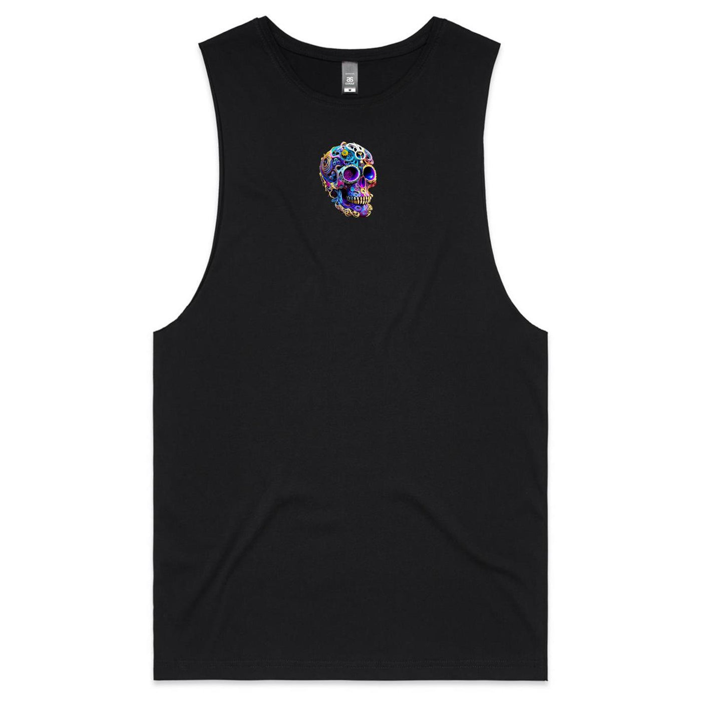 GEARS OF TIME II - Mens Sleeveless T-Shirt - BACK PRINT